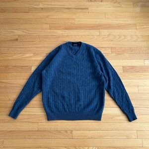 Allen Solly Deep Blue V-Neck Sweater